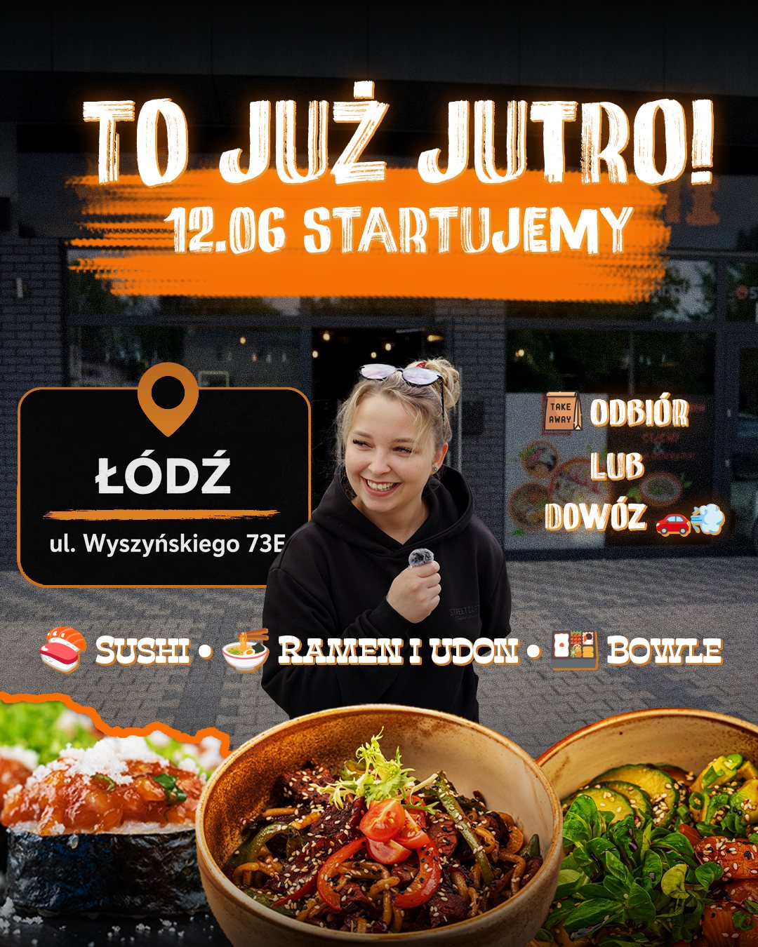 Post dla Łódzkie Sushi, otwarcie nowego lokalu