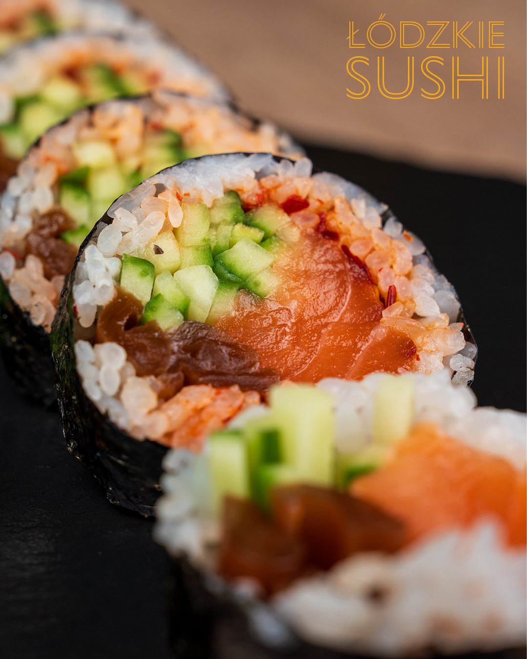 Post dla Łódzkie Sushi, detal sushi